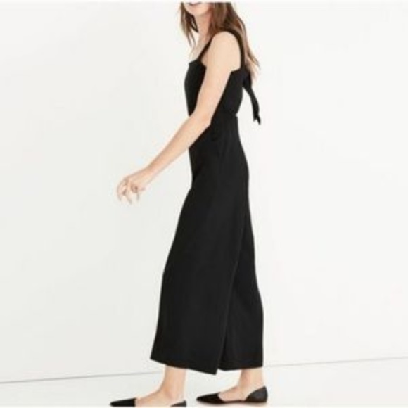 Madewell Apron Bow Back Jumpsuit Size 2 - Picture 3 of 10